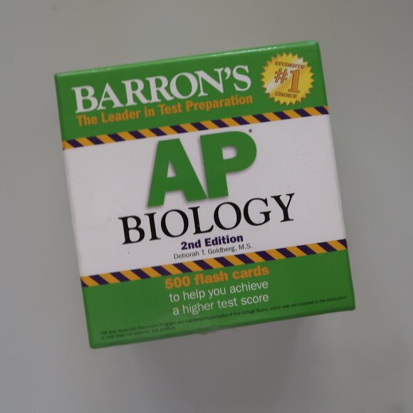 AP Biology Flash Cards (Barron's AP) - Cards, by Goldberg M.S. Deborah T. - Good - Picture 1 of 4